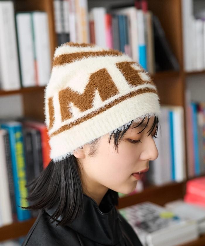 特別款馬海毛標誌針織帽