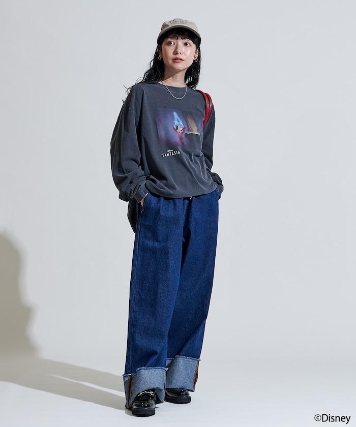 【DISNEY FANTASIA】盒裝彩色正面印花長袖T恤