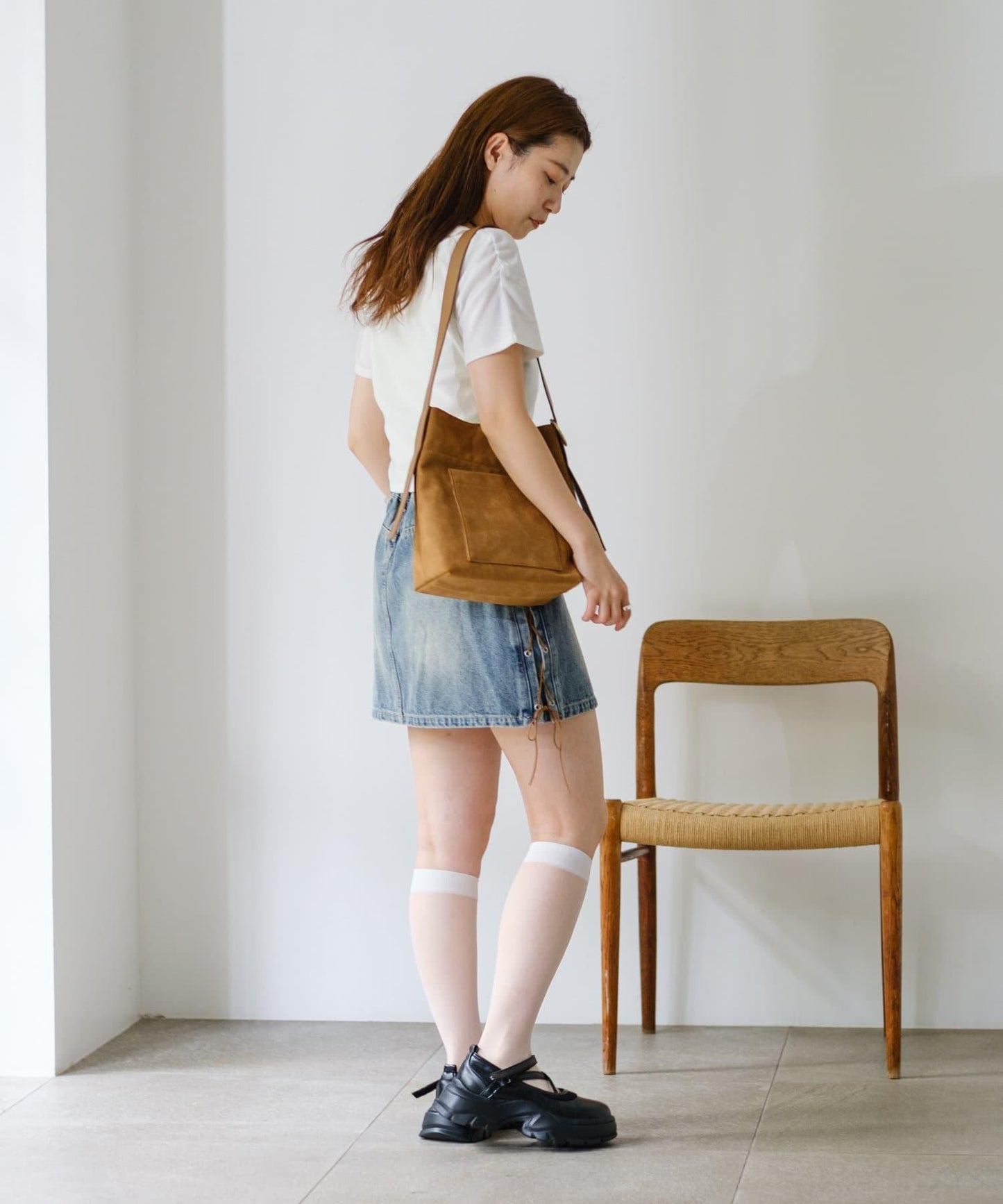 羅紋疊穿設計 TEE上衣