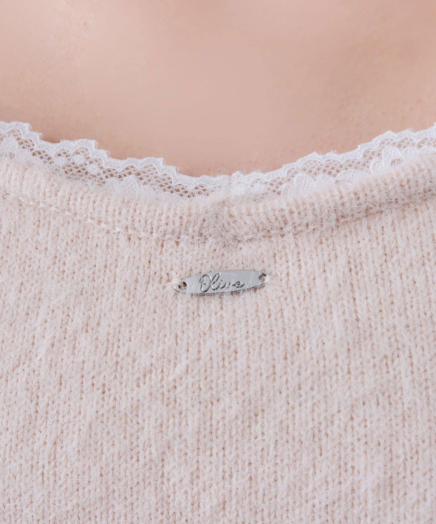 胸部蕾絲針織吊帶