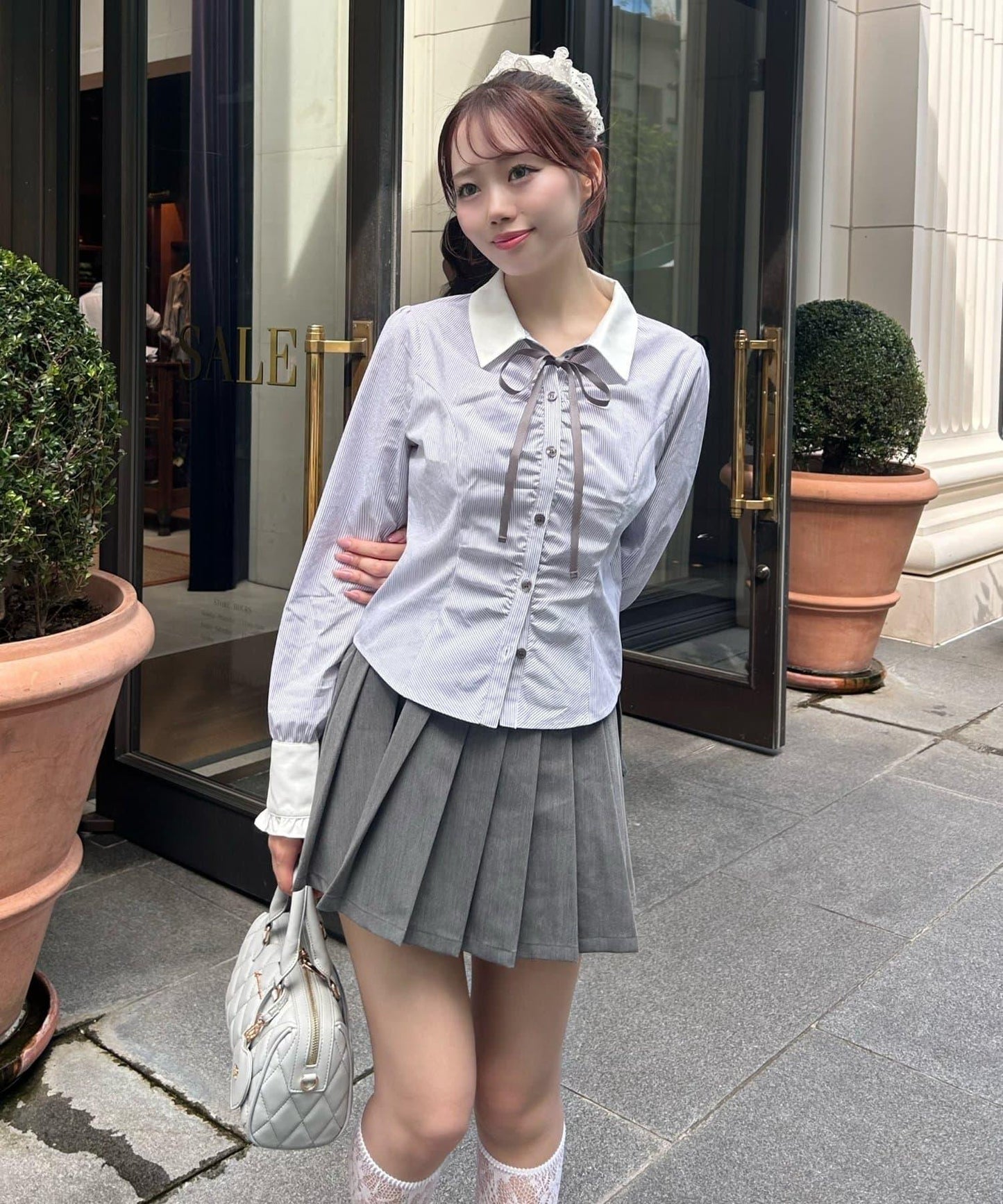 蝴蝶結襯衫