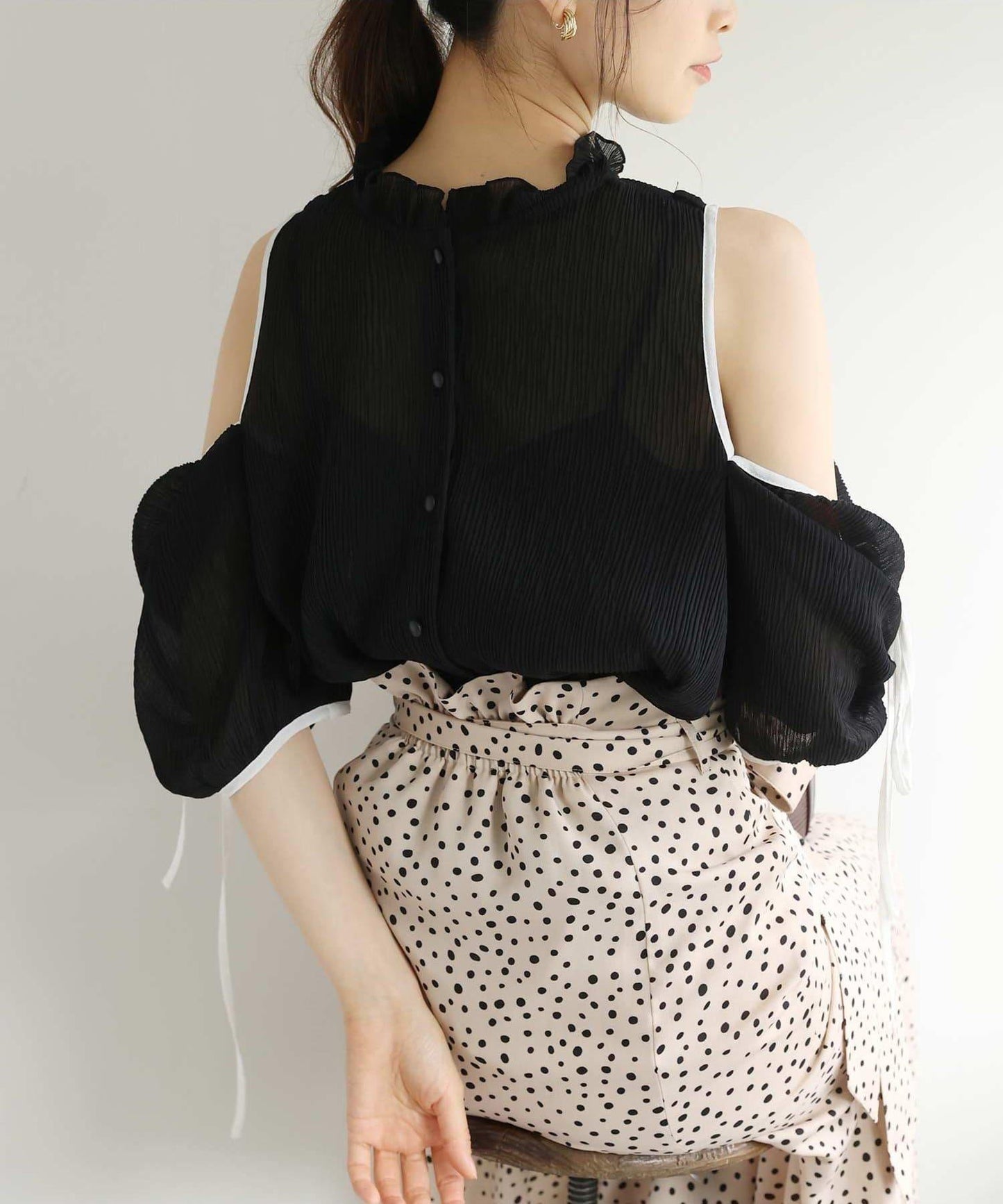 【/復刻】肩蝴蝶結開衫