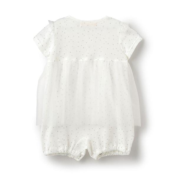 星塵網紗短款連體衣