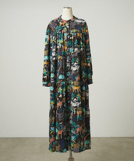 【NAO】【色有】多款圖案拼接層疊連衣裙