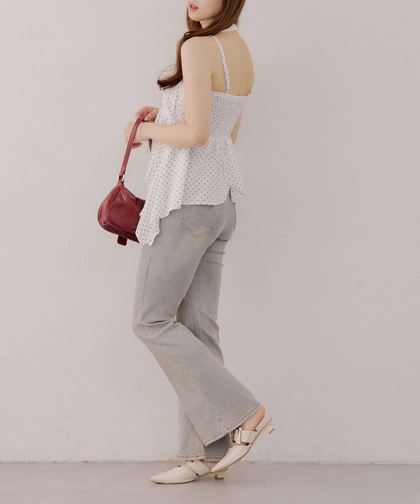 【有多種尺碼】牛仔喇叭褲