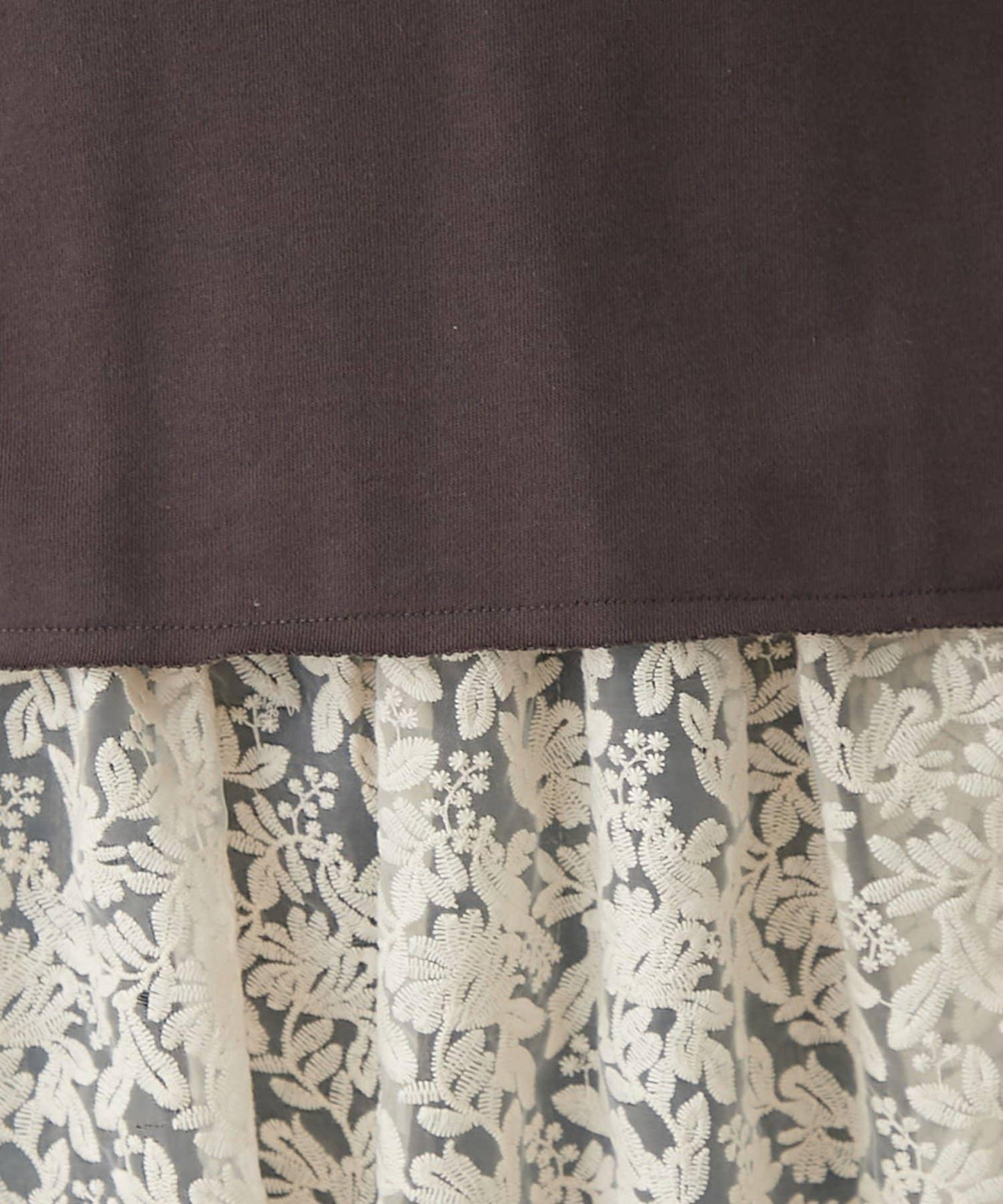 【2件套】毛圈布上衣+蕾絲拼接無袖上衣