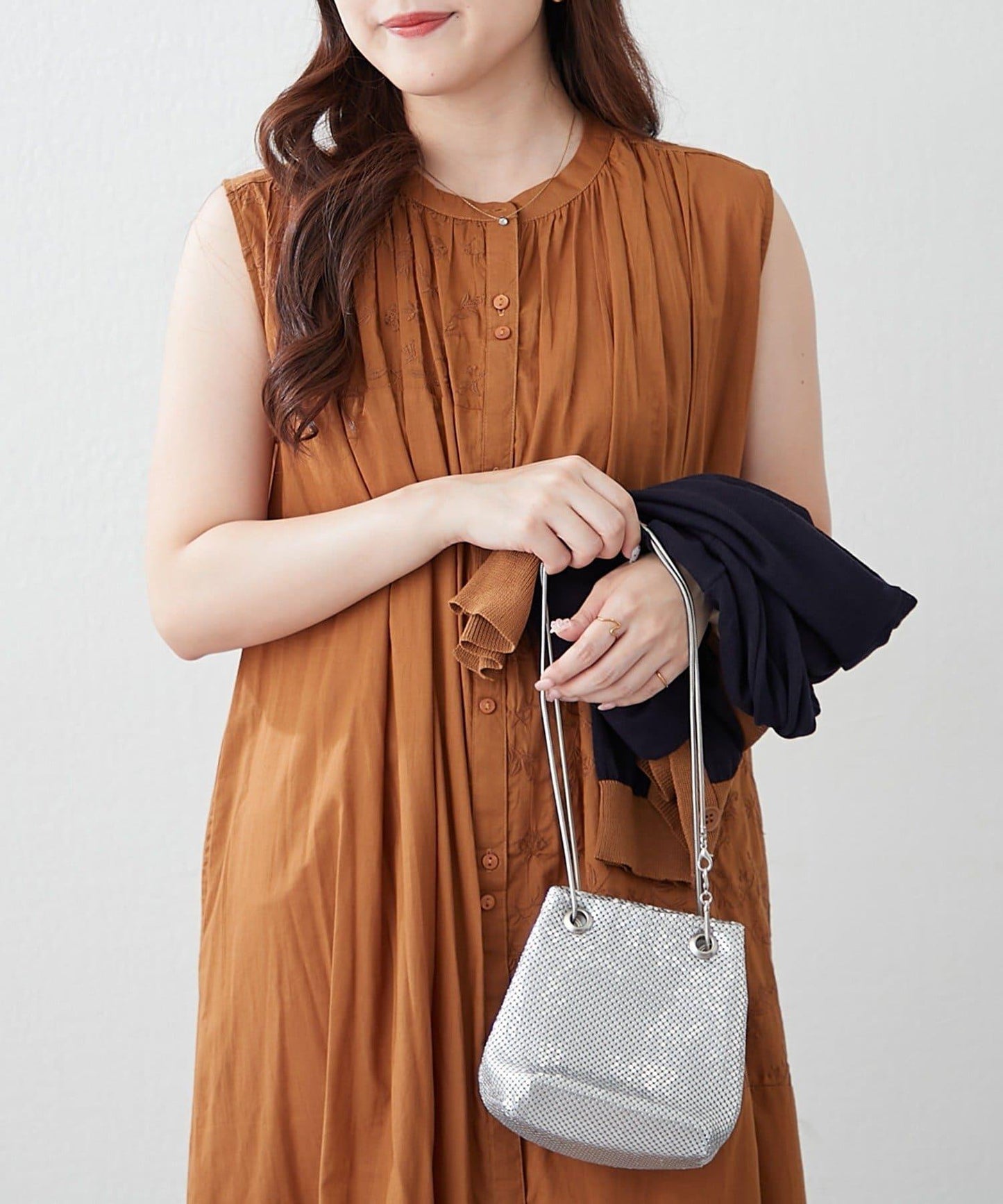 【NAO】印度棉100% 刺繡無袖連衣裙