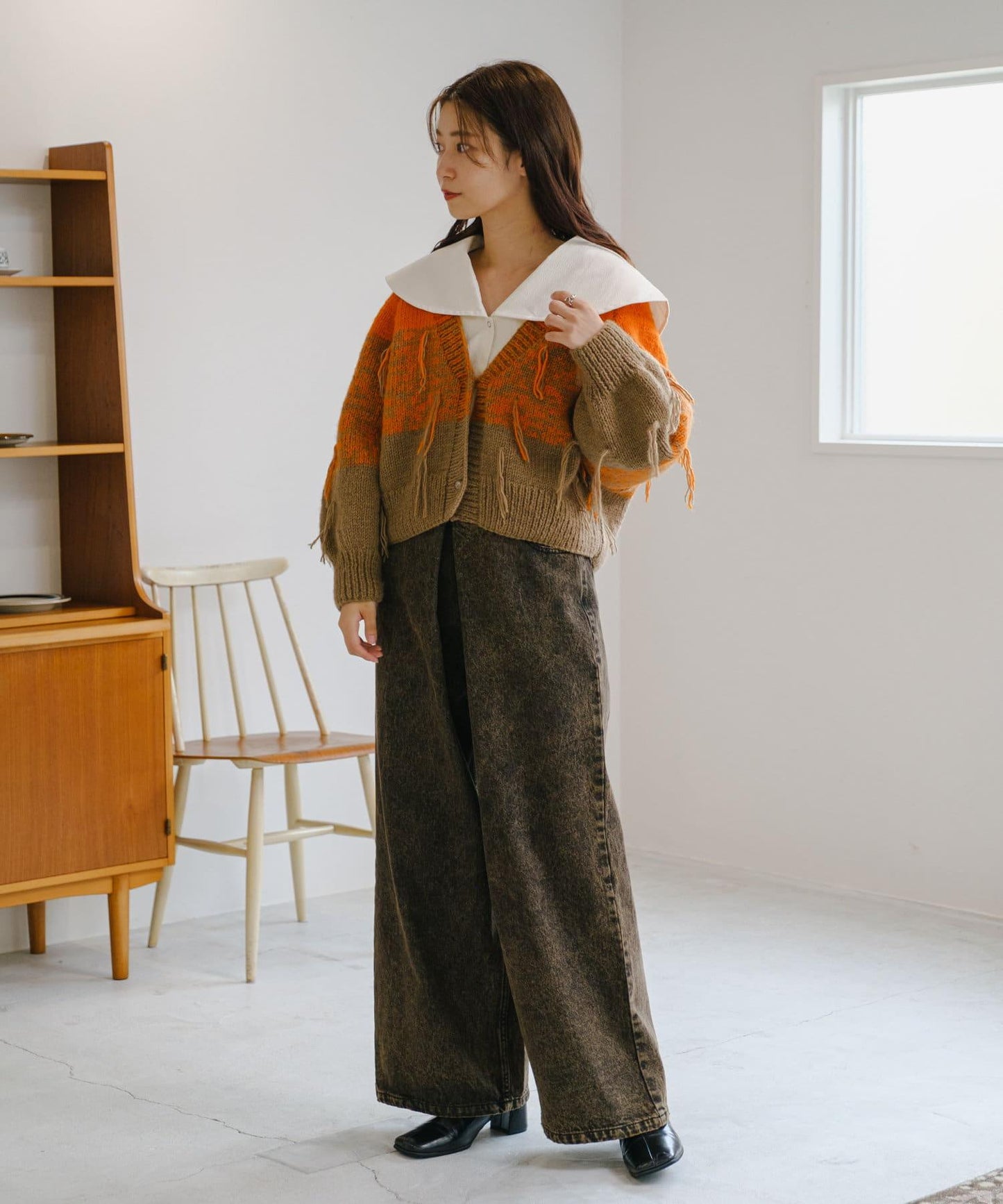 【Kastane】流蘇手工編織開衫