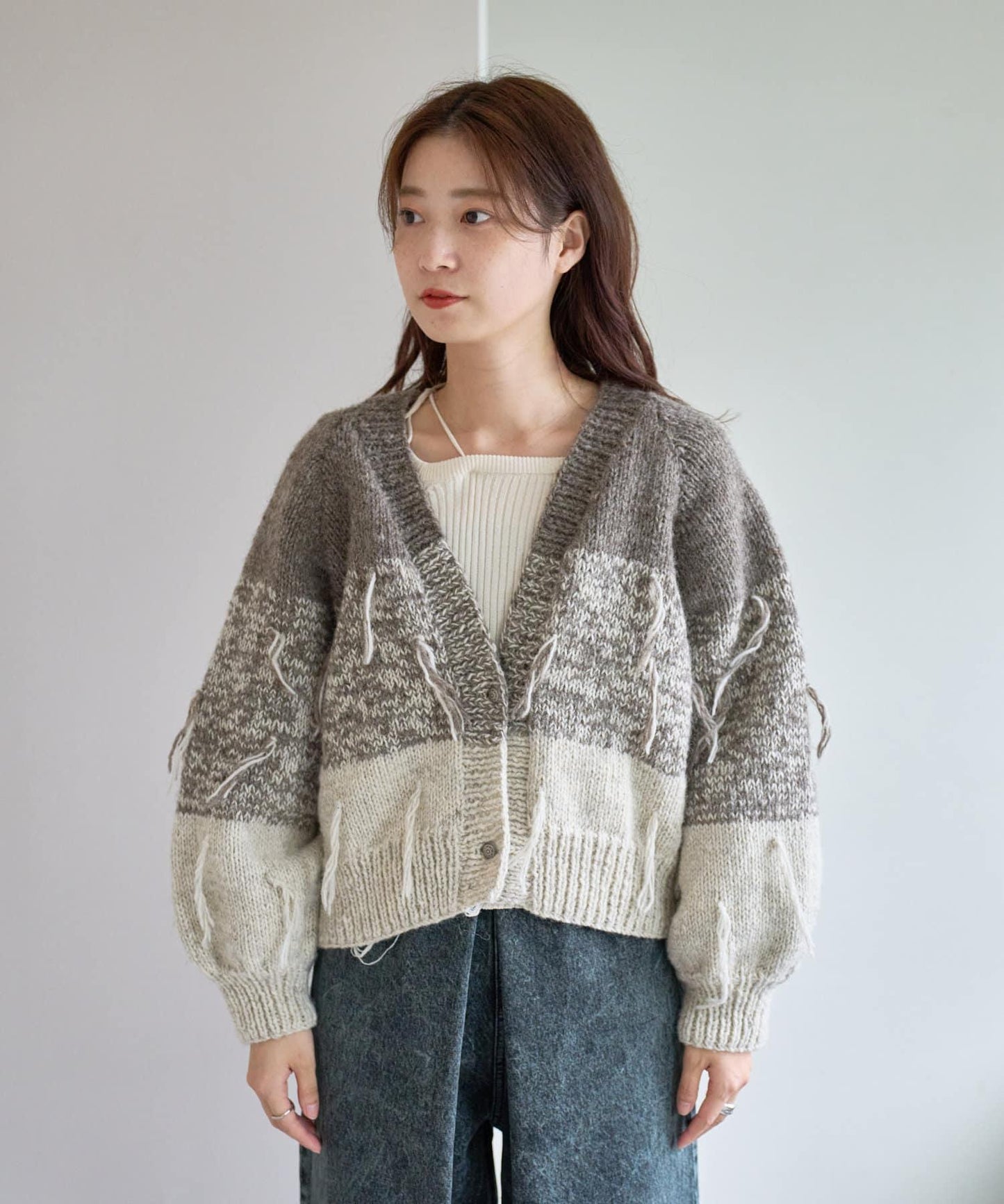 【Kastane】流蘇手工編織開衫