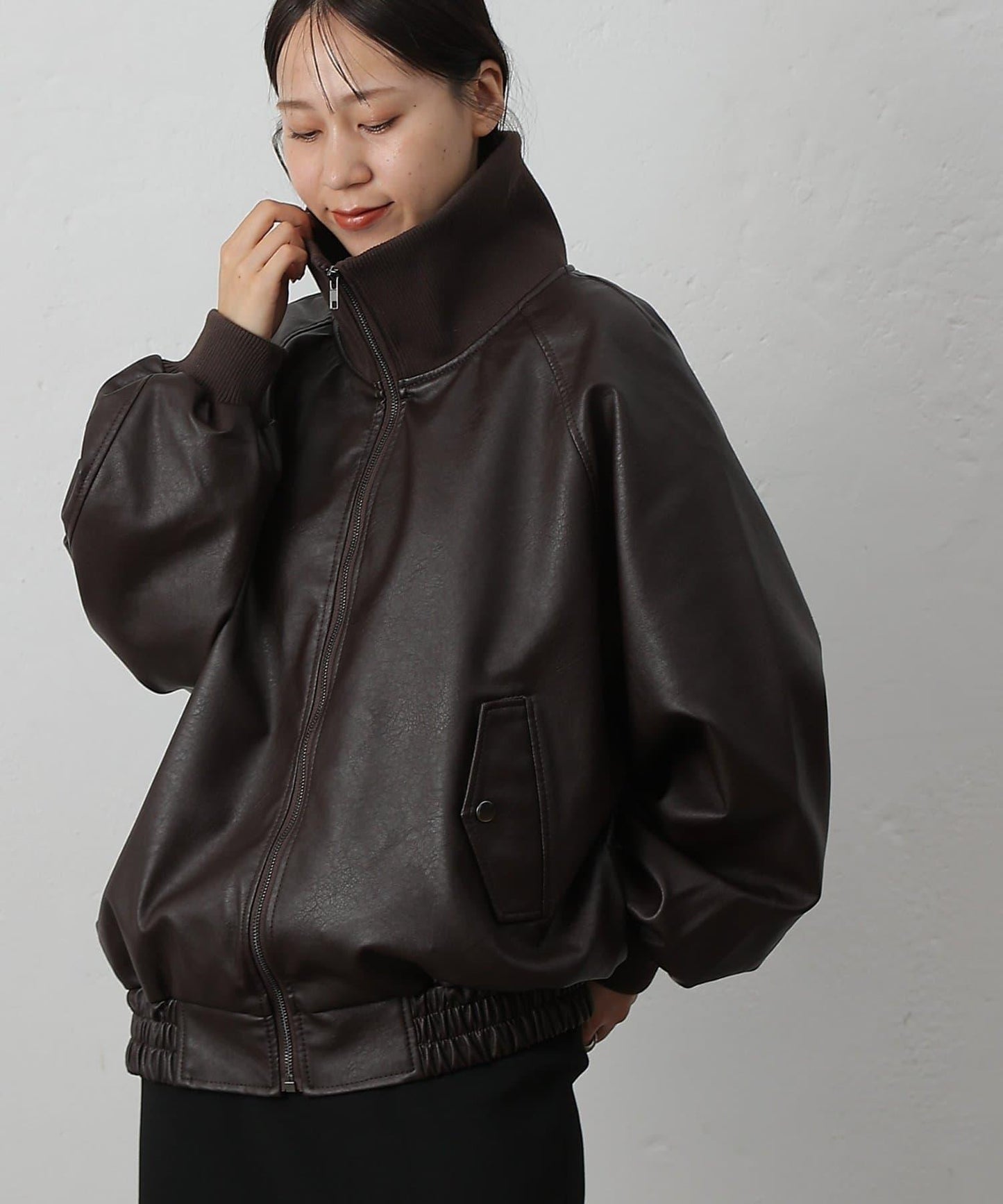 【AW】仿皮MA-1夾克