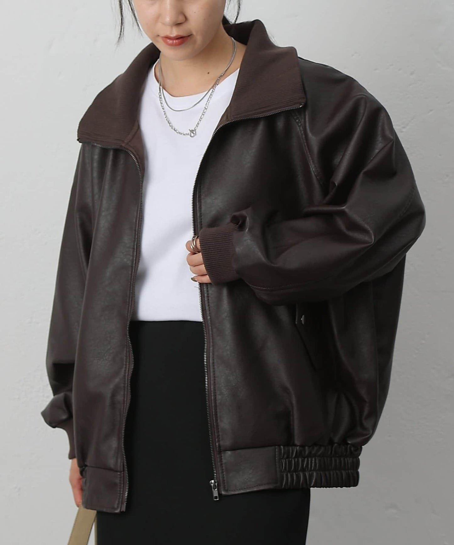 【AW】仿皮MA-1夾克