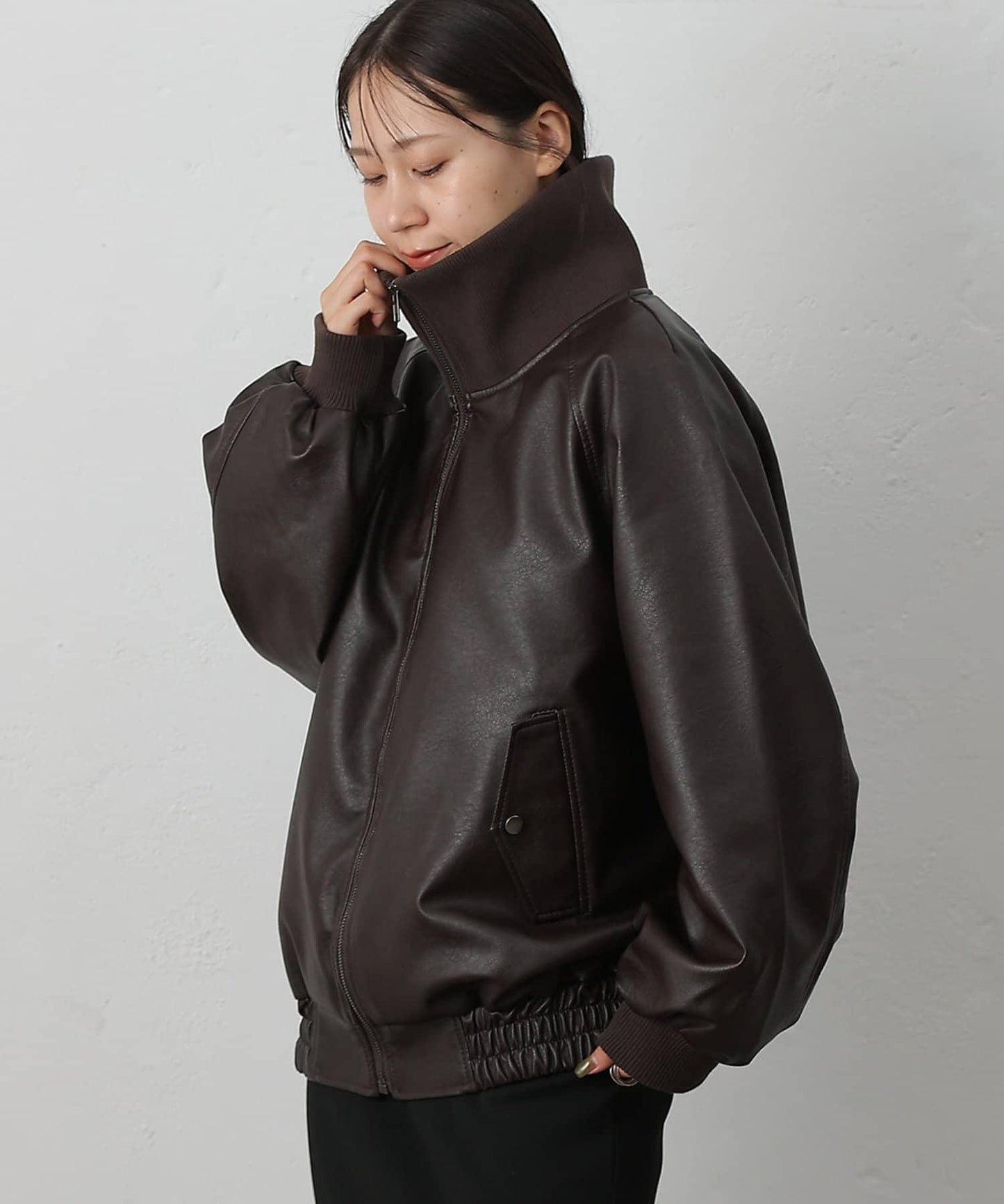 【AW】仿皮MA-1夾克