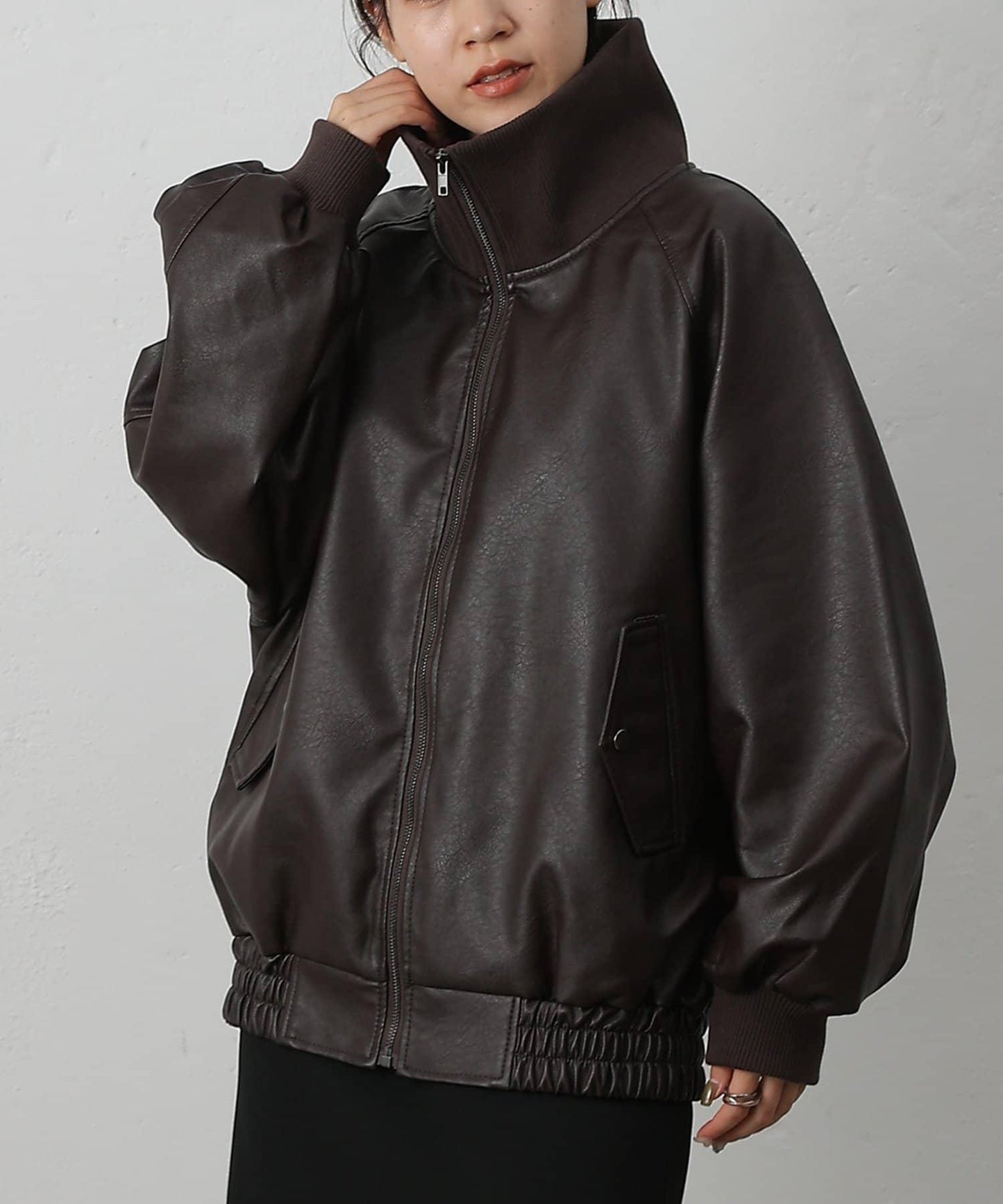 【AW】仿皮MA-1夾克