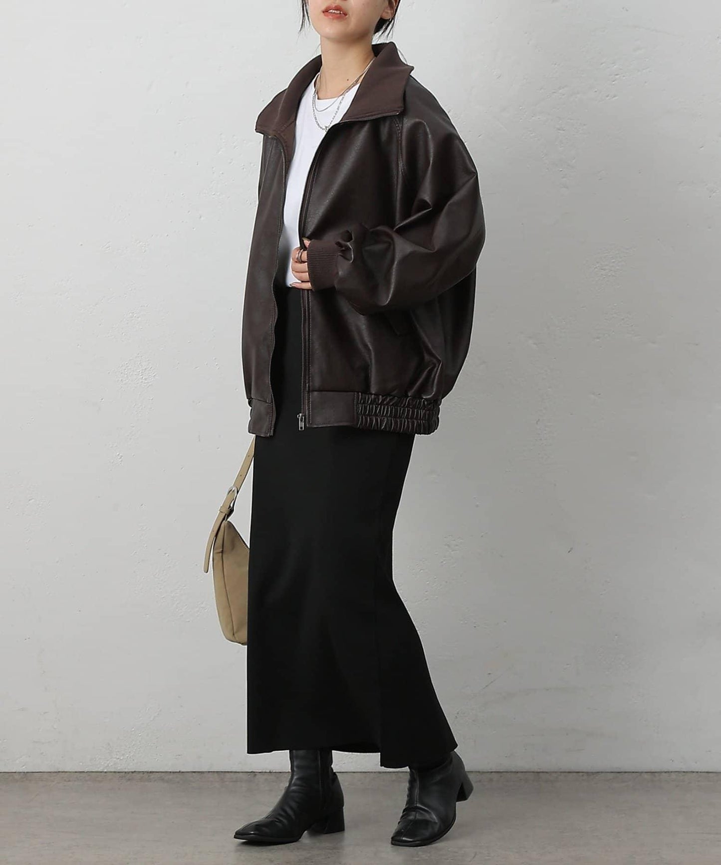 【AW】仿皮MA-1夾克