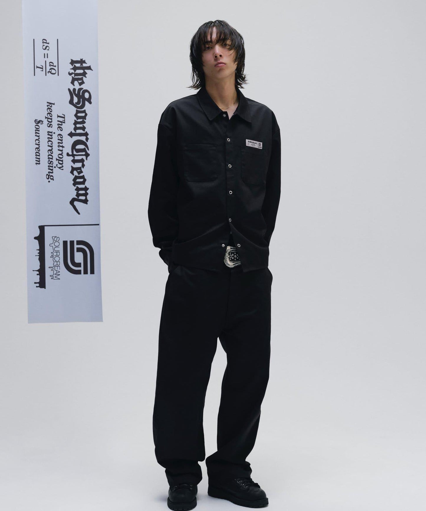 【WHO'S WHO gallery】【Sourcream】斜紋工裝長褲