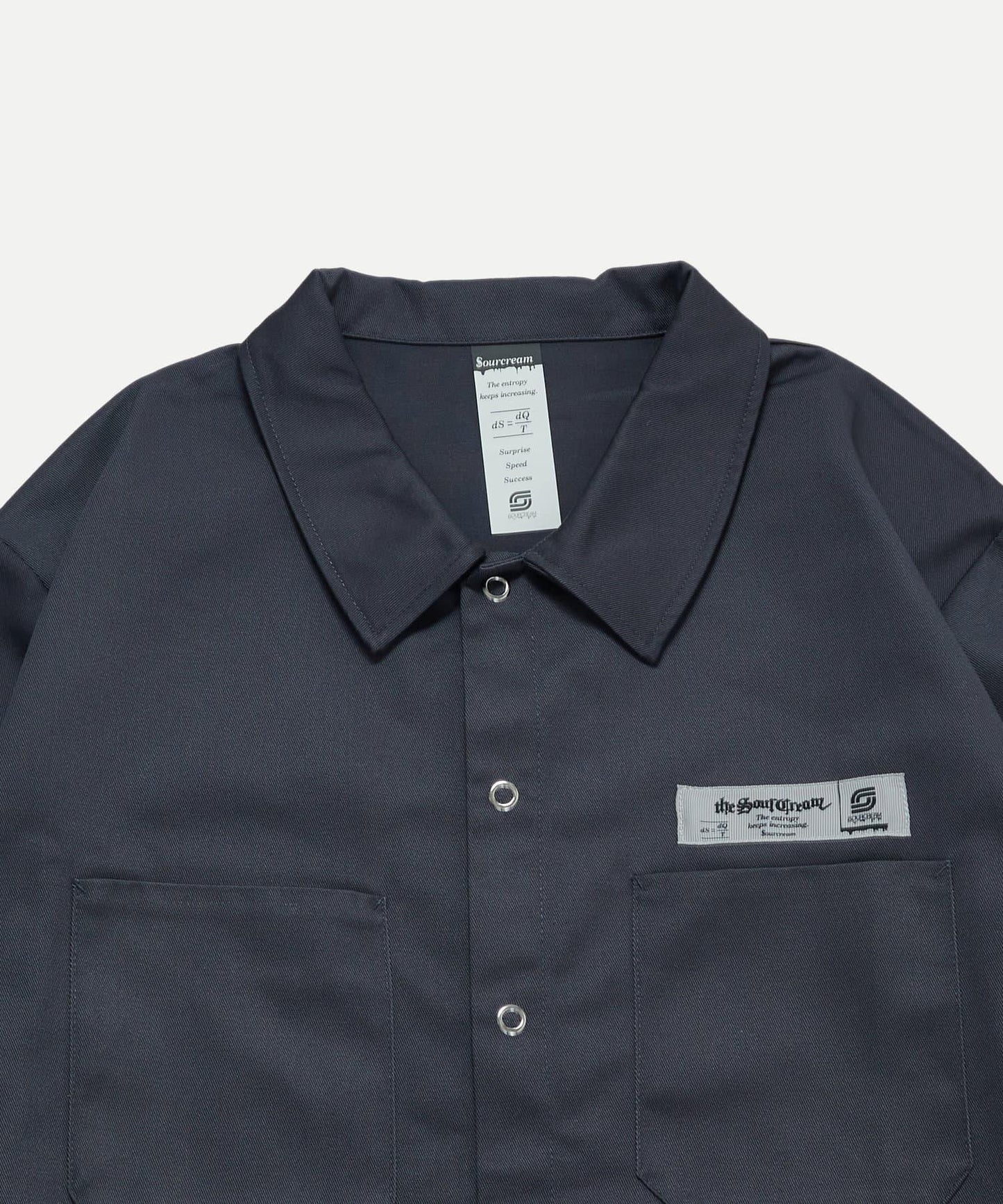 【WHO'S WHO gallery】【Sourcream】斜紋工裝襯衫
