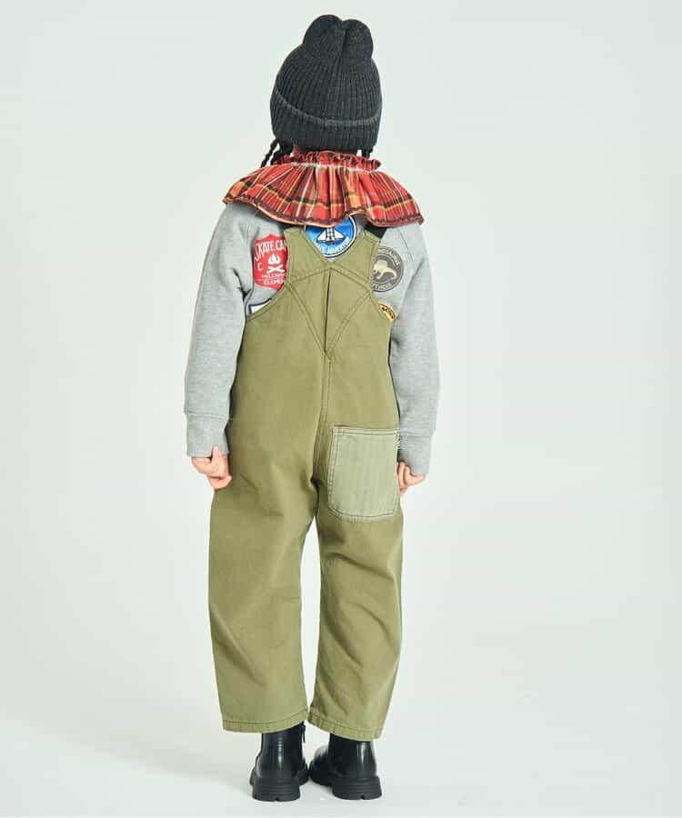 做舊工藝揹帶褲