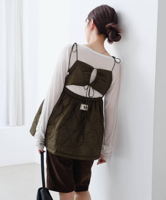 【/2025秋冬】絎縫吊帶背心