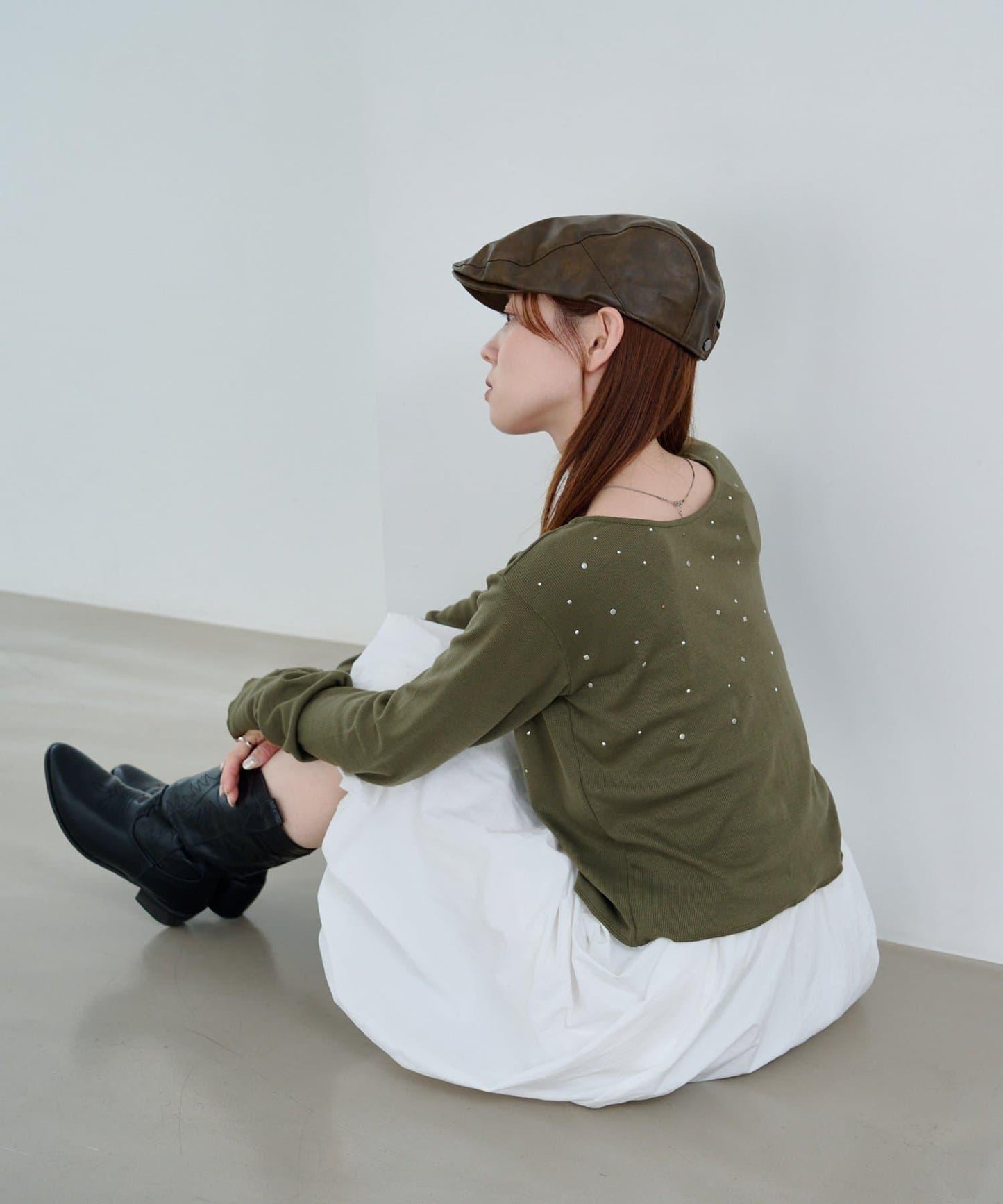 【2025AW】鉚釘羅紋針織上衣