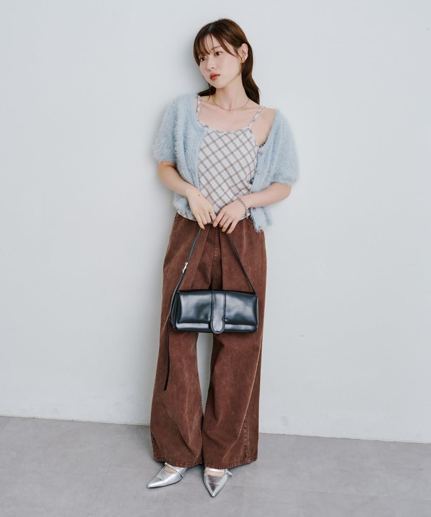【2025AW】格紋提花吊帶