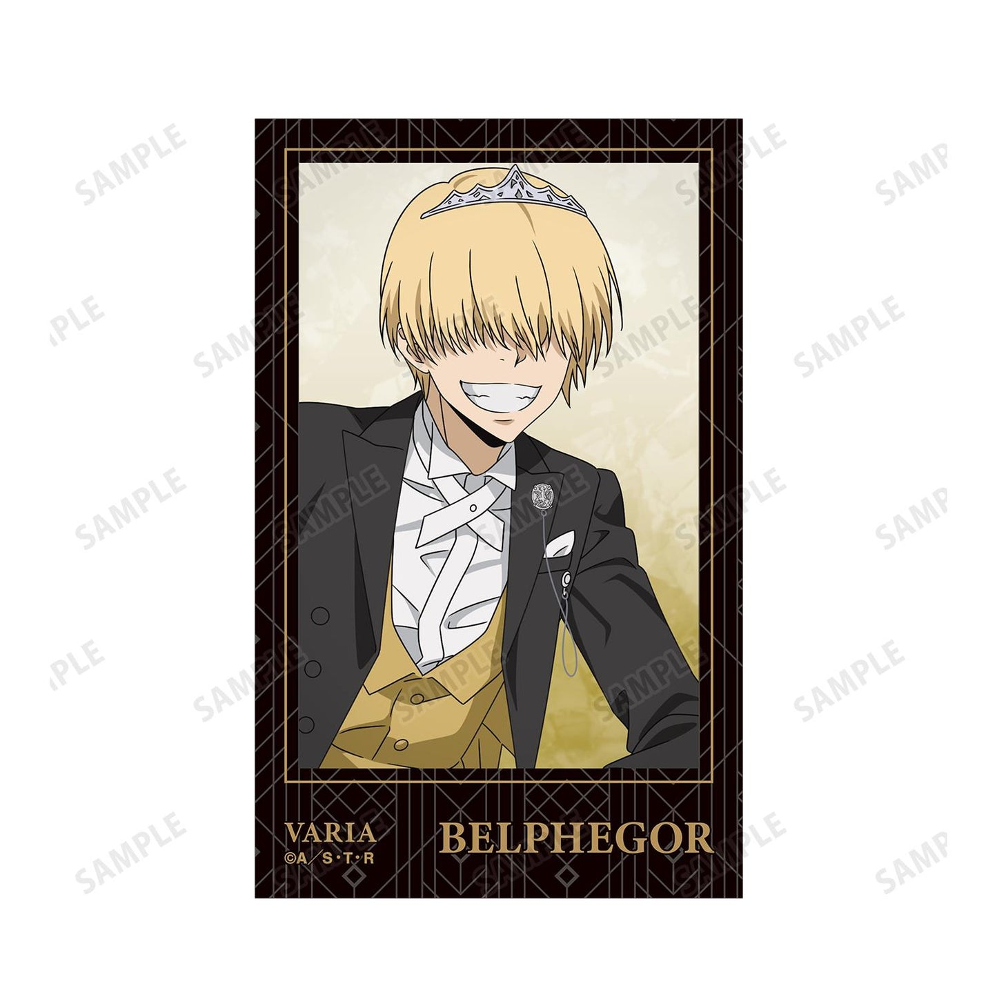 《家庭教師HITMAN REBORN!》全新繪製 貝爾菲戈爾 燕尾服款 即影即有相機風格插畫卡2枚套裝