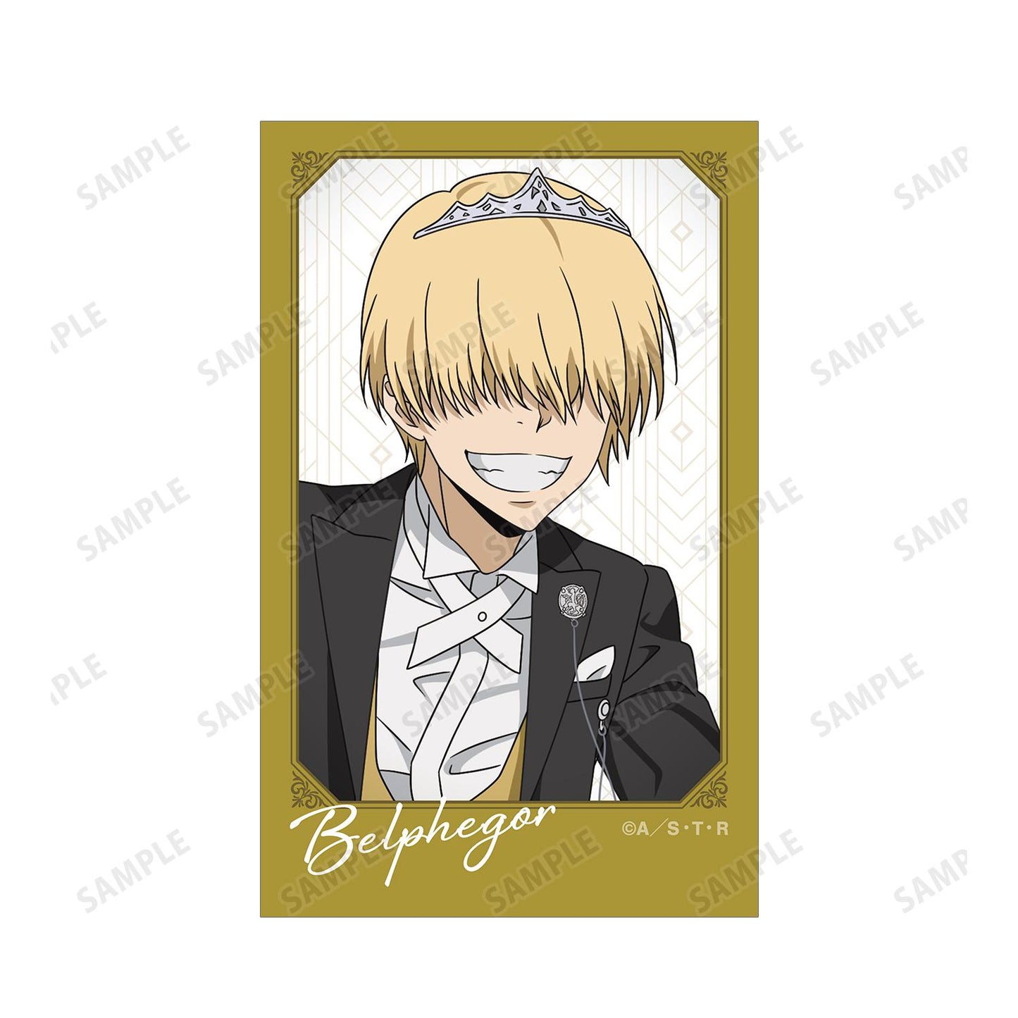 《家庭教師HITMAN REBORN!》全新繪製 貝爾菲戈爾 燕尾服款 即影即有相機風格插畫卡2枚套裝