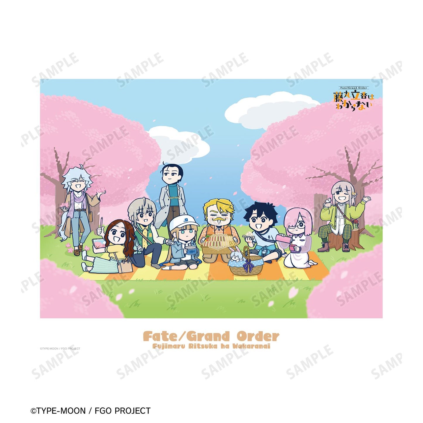 《命運-冠位指定》 藤丸立香不明_槌田老師 繪製限定 賞花ver. 帆布畫板