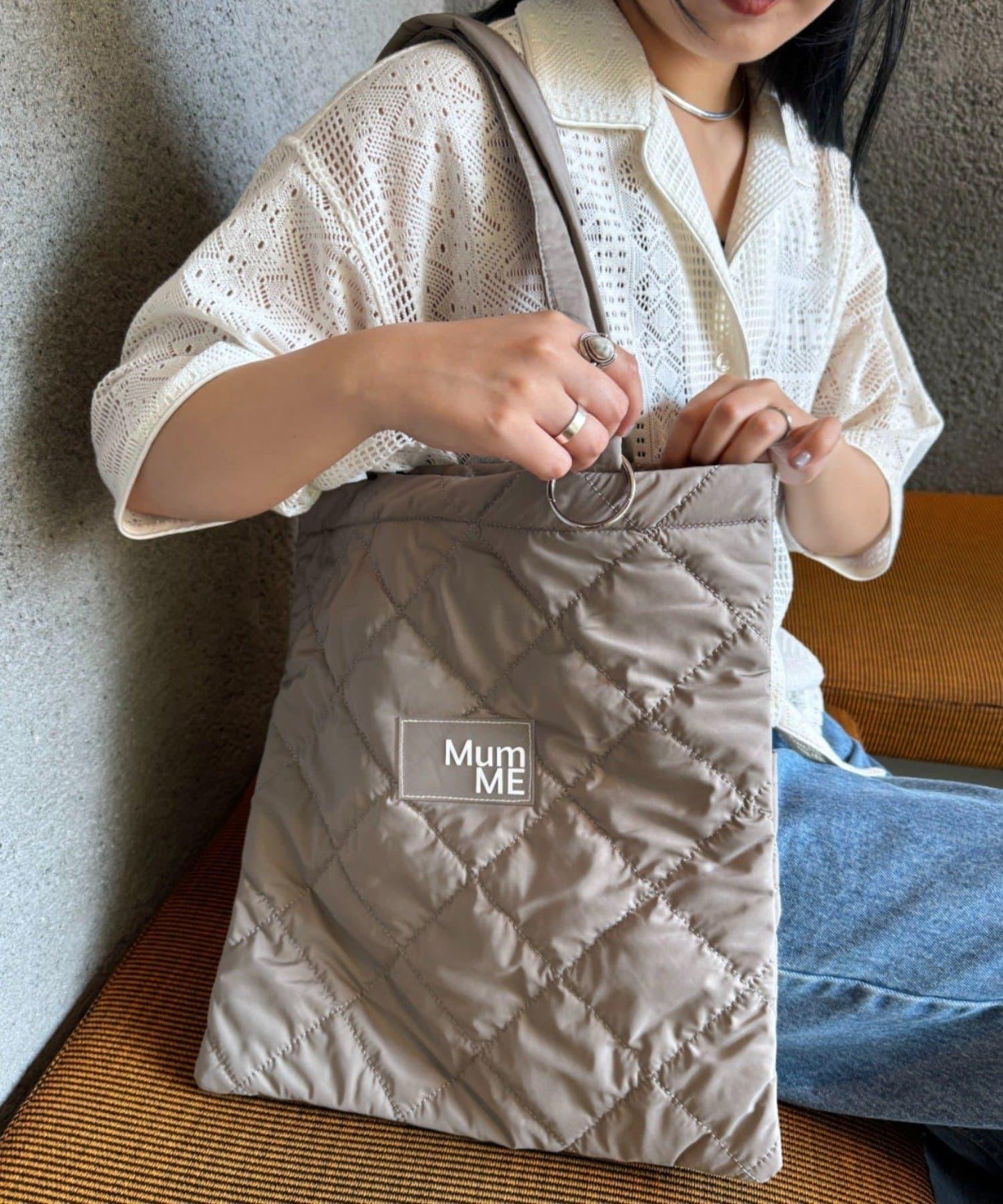 【MumME】帶登山扣手提包