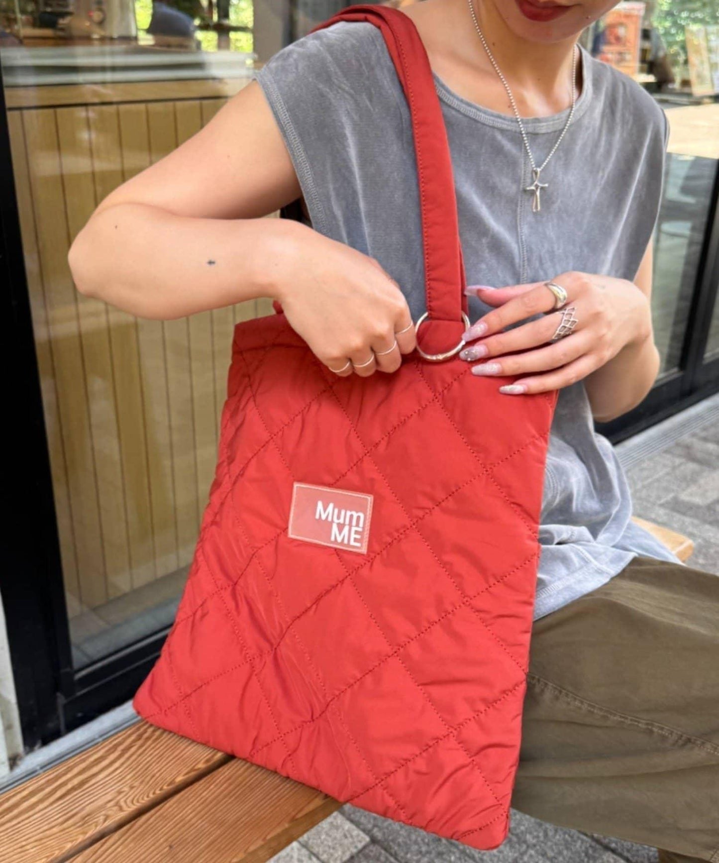 【MumME】帶登山扣手提包