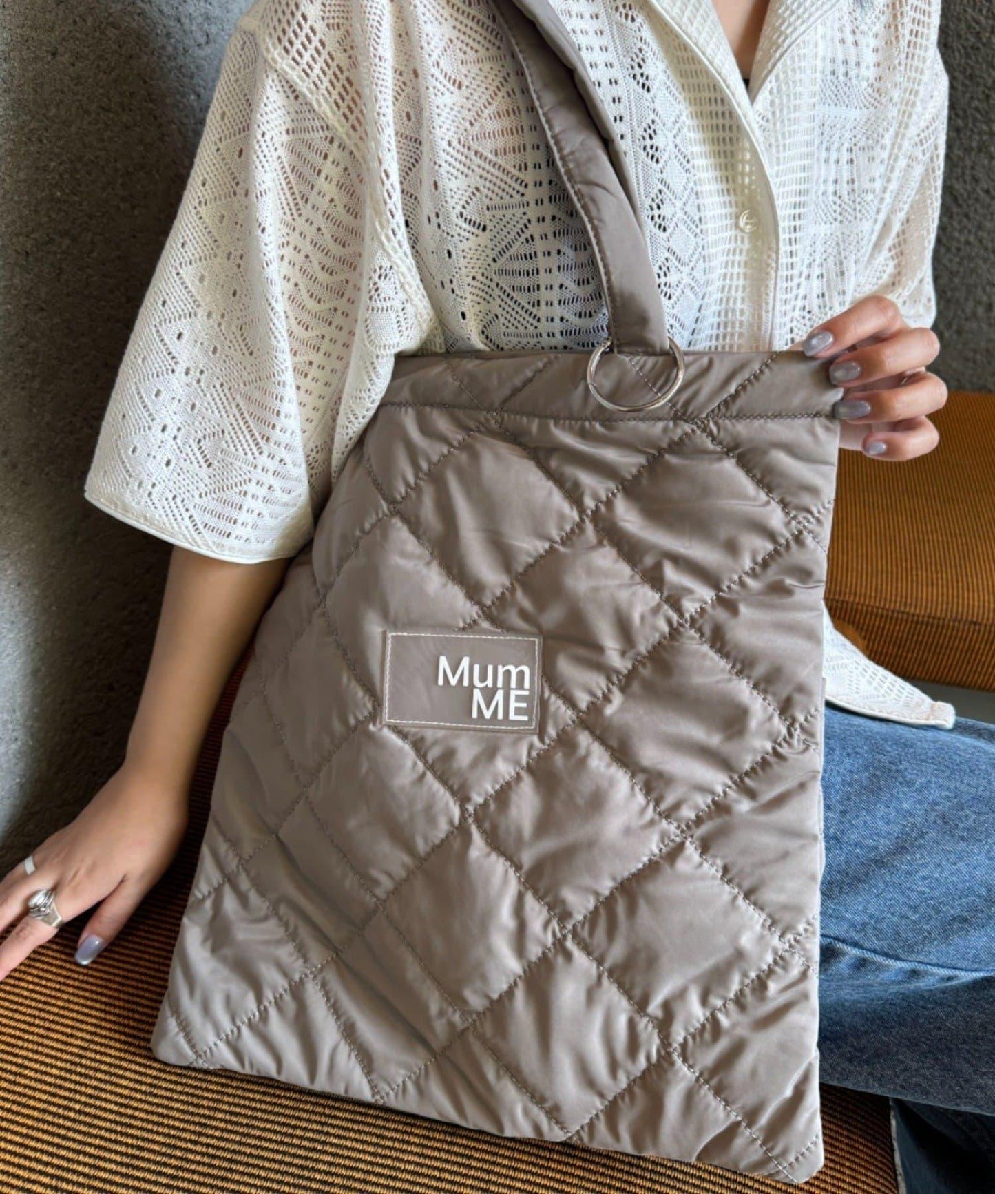【MumME】帶登山扣手提包