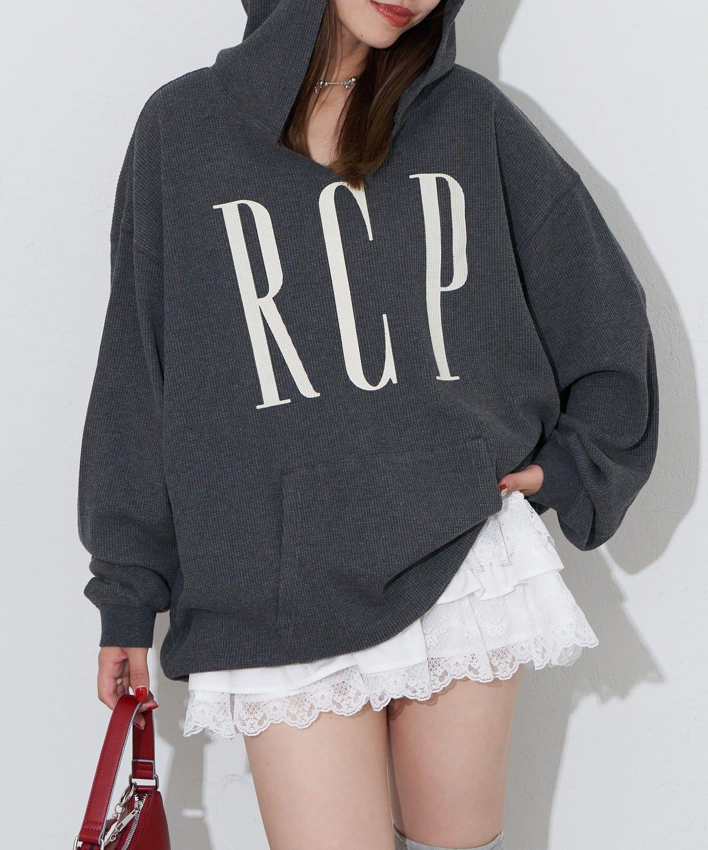 【RePRODUCTION LABEL / リプロダクションレーベル】漸變色開領保暖長袖T恤