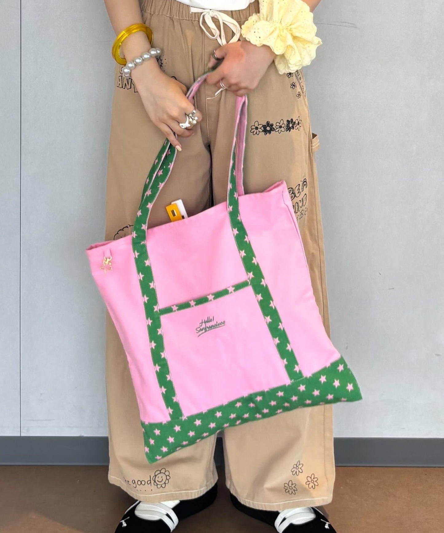 (momo企畫)【HELLO.SANFRANCISCO】帶手機斜挎包的應援托特包