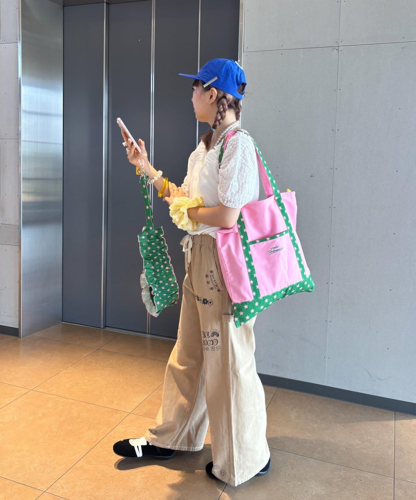 (momo企畫)【HELLO.SANFRANCISCO】帶手機斜挎包的應援托特包