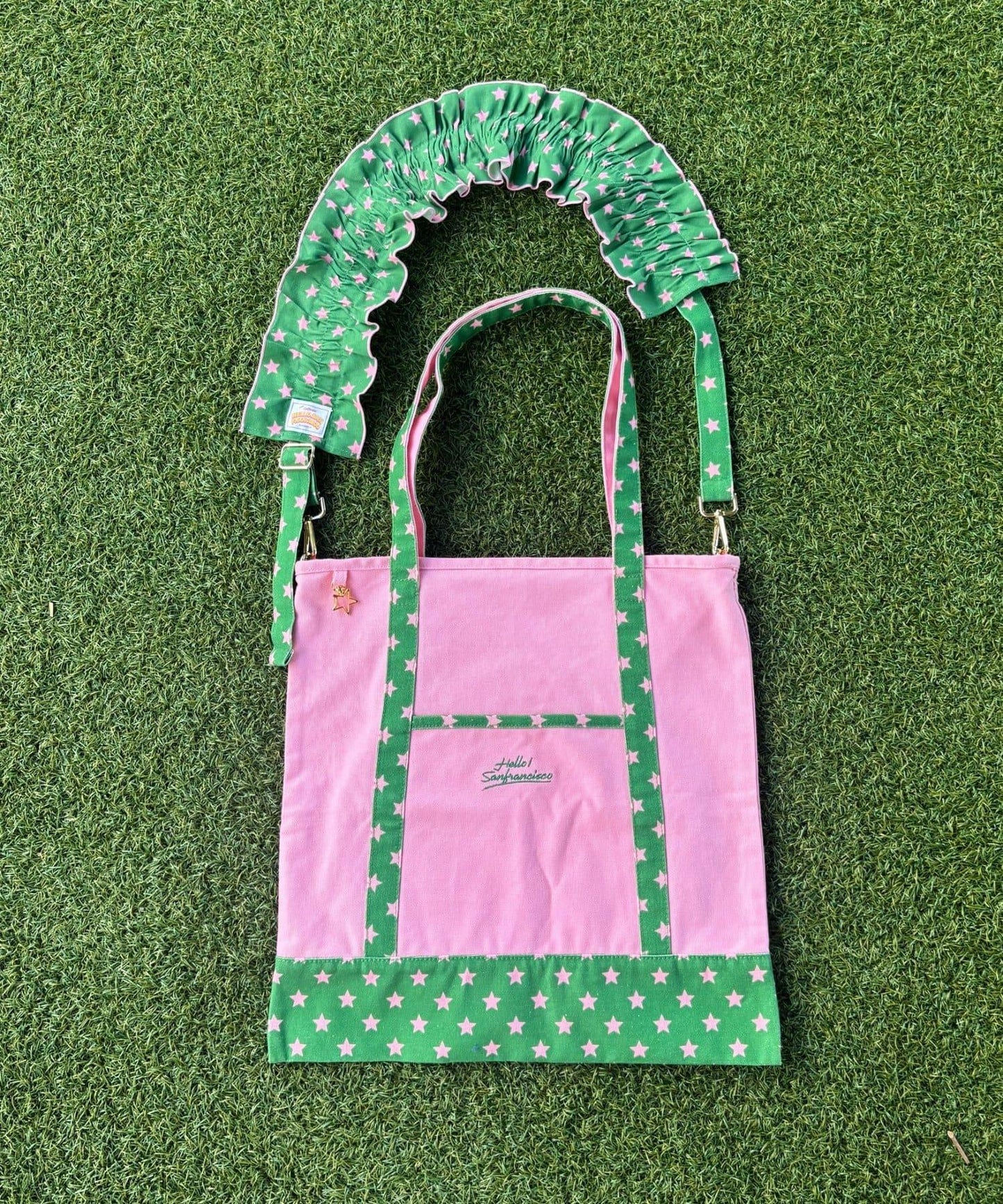 (momo企畫)【HELLO.SANFRANCISCO】帶手機斜挎包的應援托特包