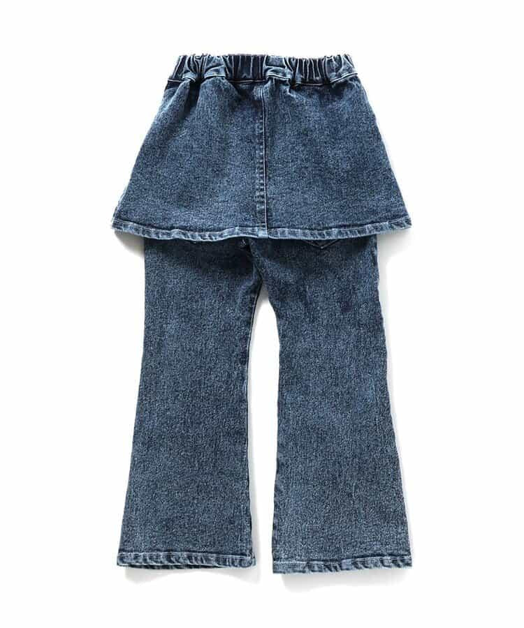 I'm Jelly!化學水洗牛仔裙褲套裝 10分長度