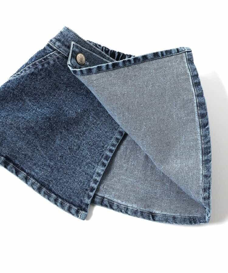 I'm Jelly!化學水洗牛仔裙褲套裝 10分長度