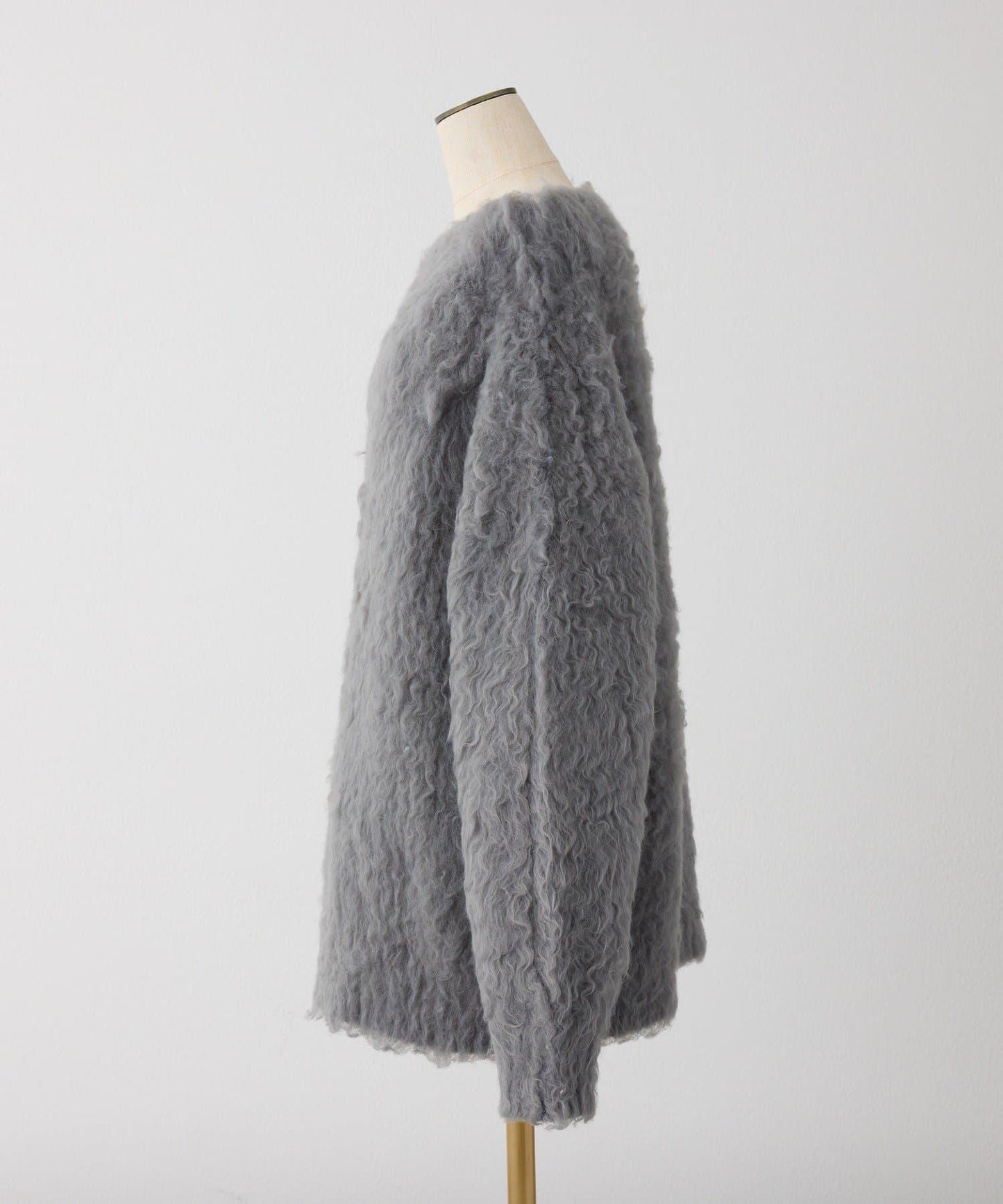 【PremiumOrder】波浪紋仿毛皮長款上衣