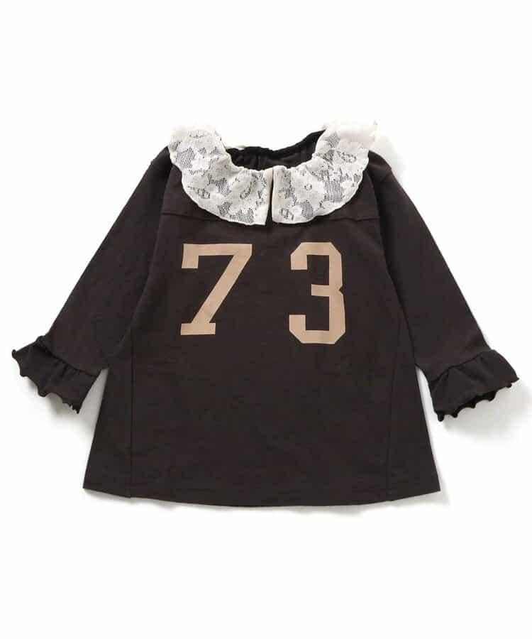 女童層疊風格長款上衣