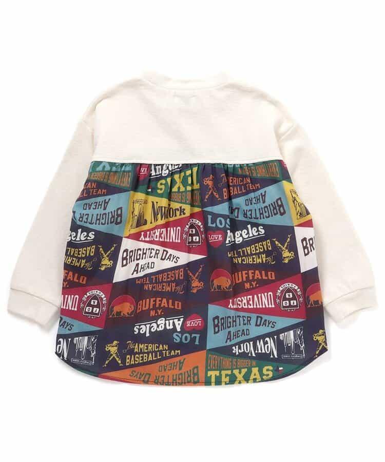 異材質拼接套頭衫