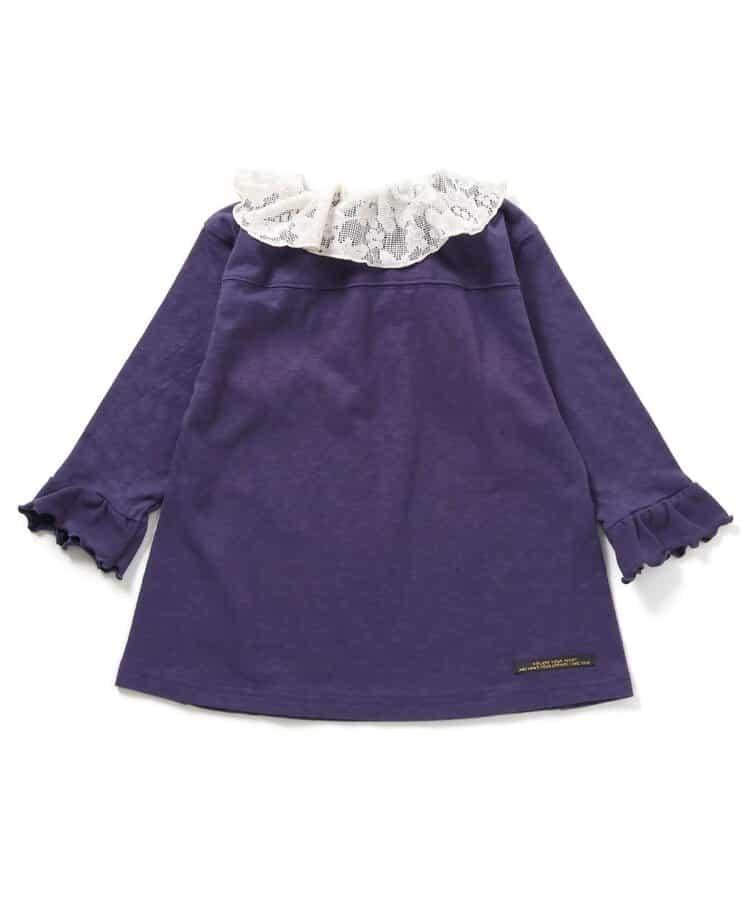 女童層疊風格長款上衣