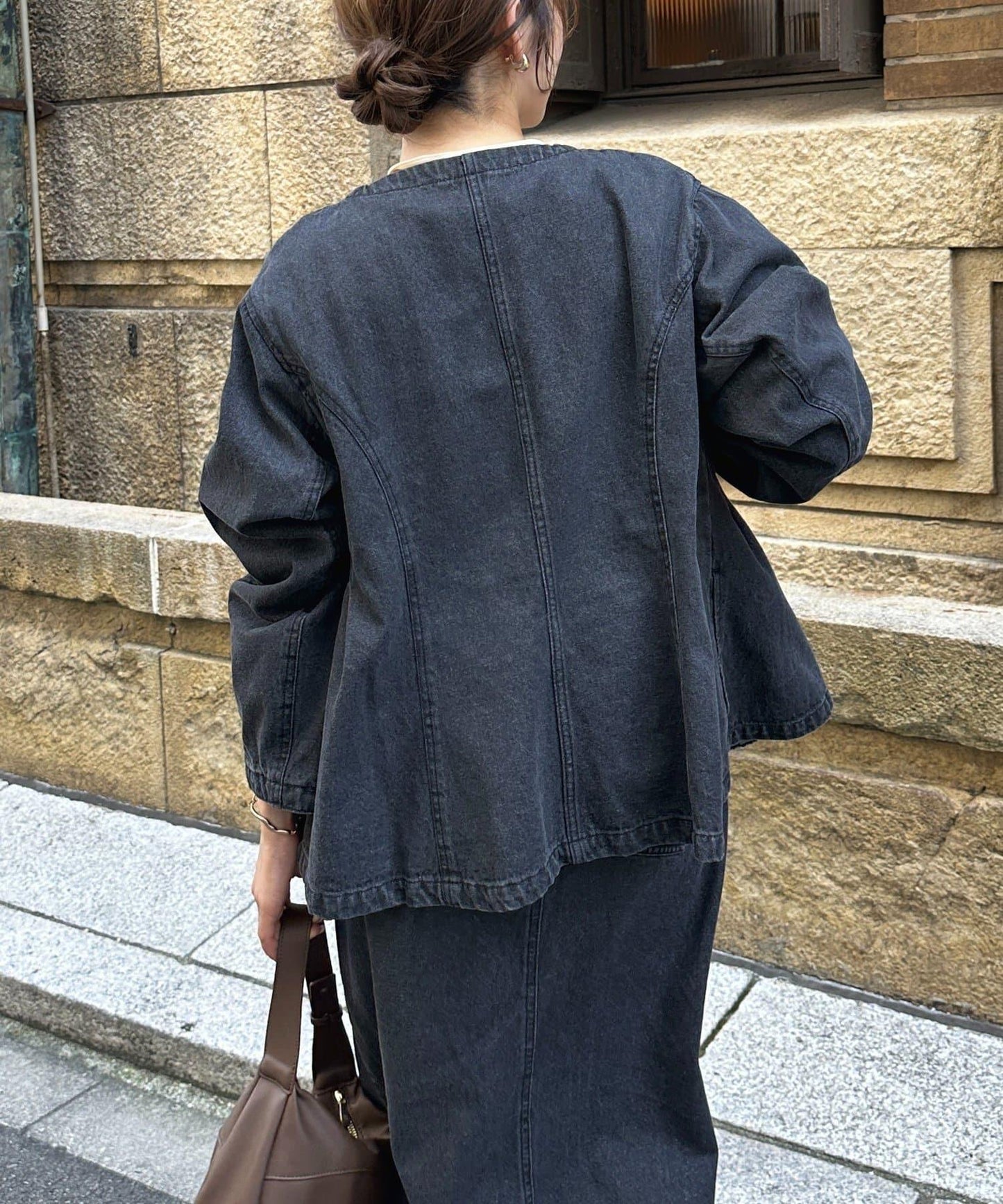 荷葉邊牛仔夾克
