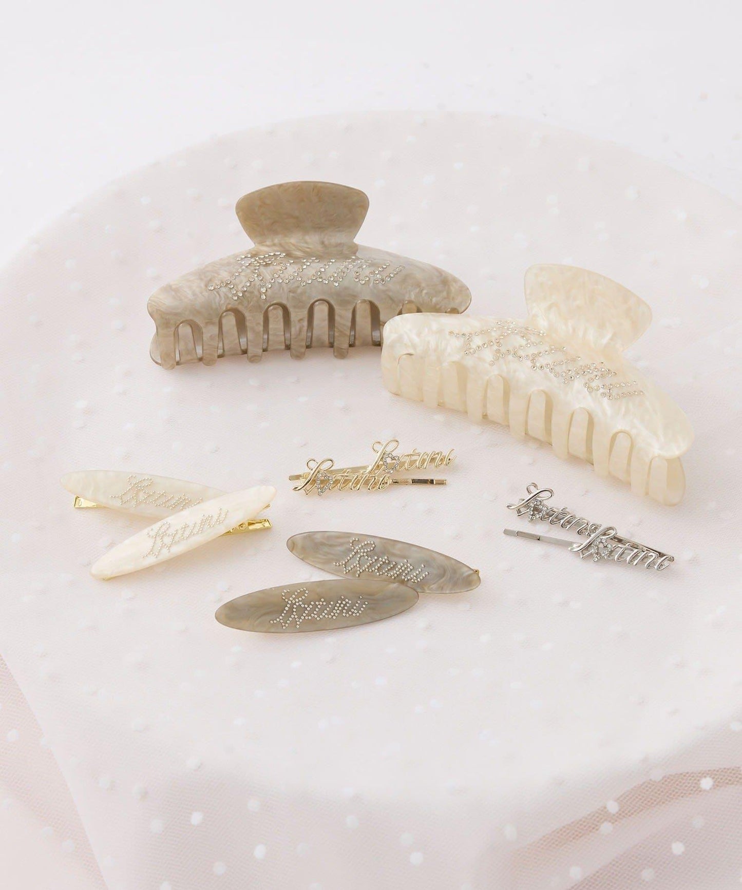 【Latini】logo水鑽鱷魚夾