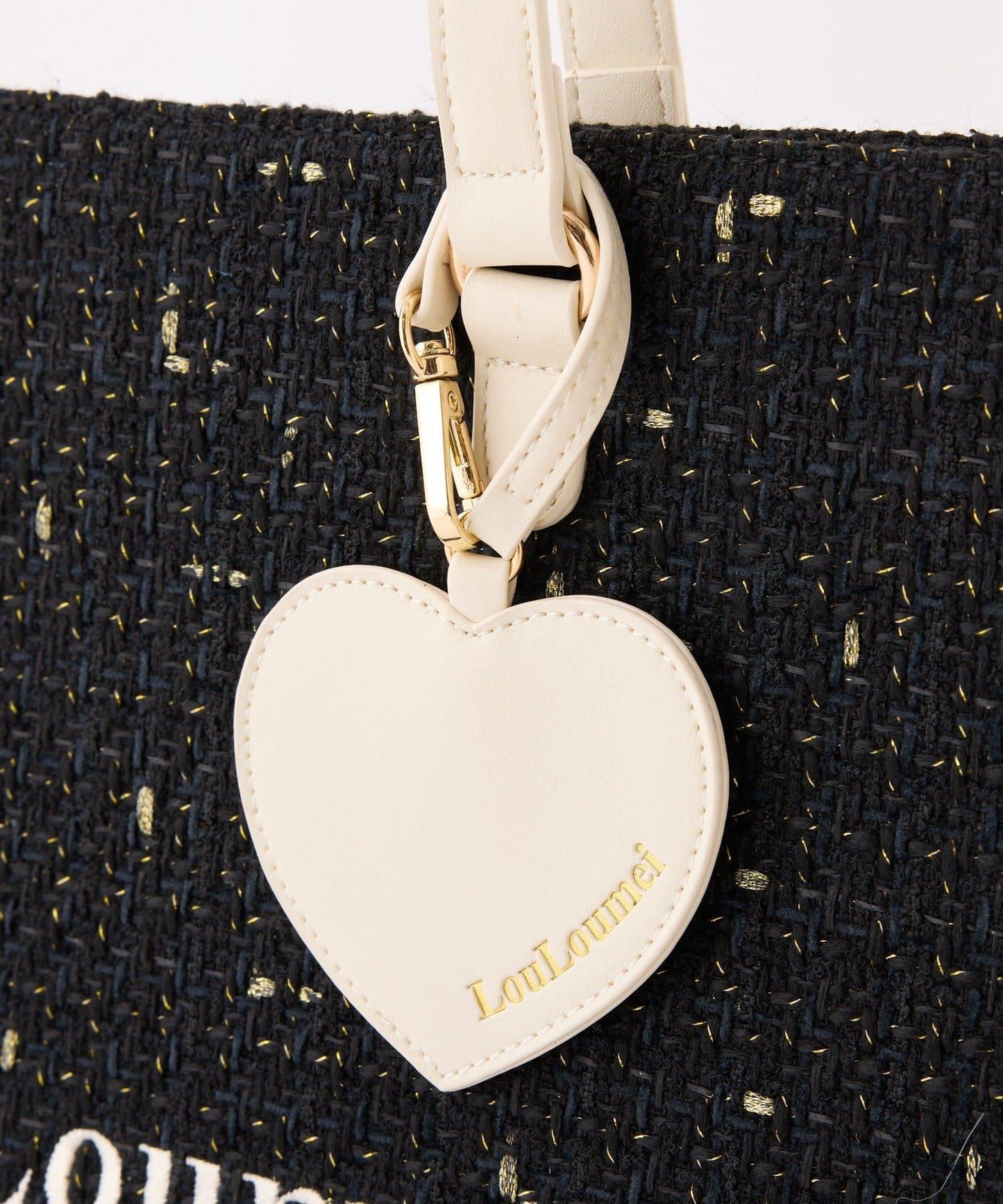 新色上市【LouLoumei】三色可選/配有愛心掛飾手提包/可獨立站立