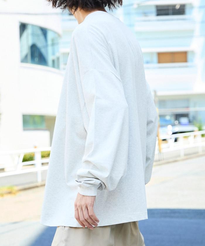 寬鬆版型 單點刺繡 圓領 長袖T恤