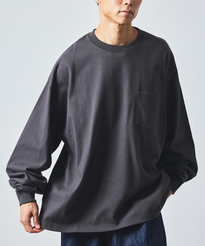 9盎司重磅寬鬆版型圓領長袖T恤/重磅/長袖T恤