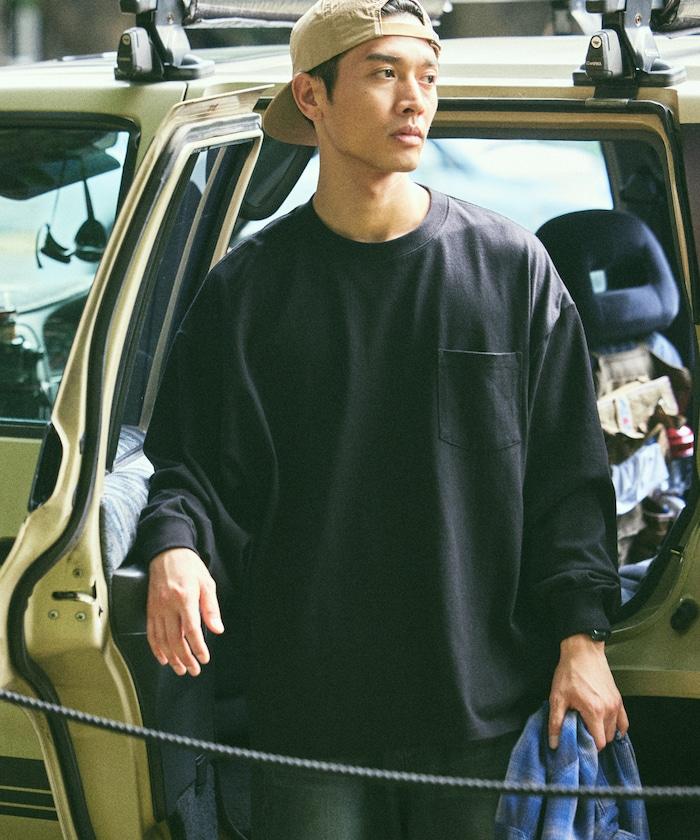 9盎司重磅寬鬆版型圓領長袖T恤/重磅/長袖T恤