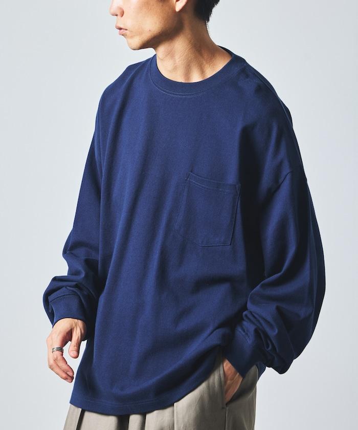 9盎司重磅寬鬆版型圓領長袖T恤/重磅/長袖T恤