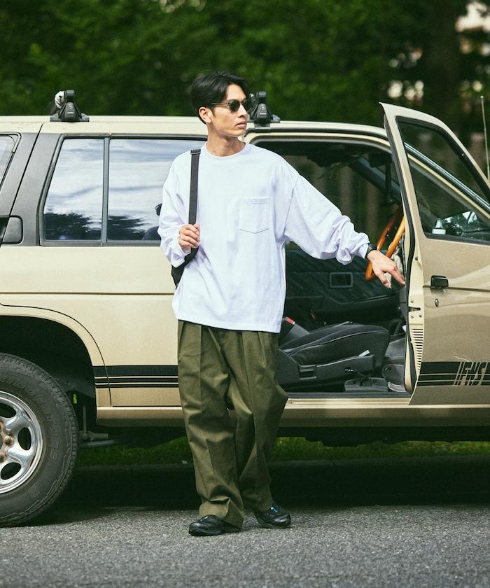 9盎司重磅寬鬆版型圓領長袖T恤/重磅/長袖T恤