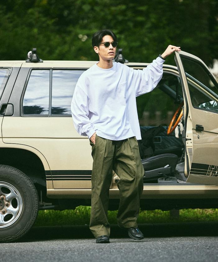 9盎司重磅寬鬆版型圓領長袖T恤/重磅/長袖T恤