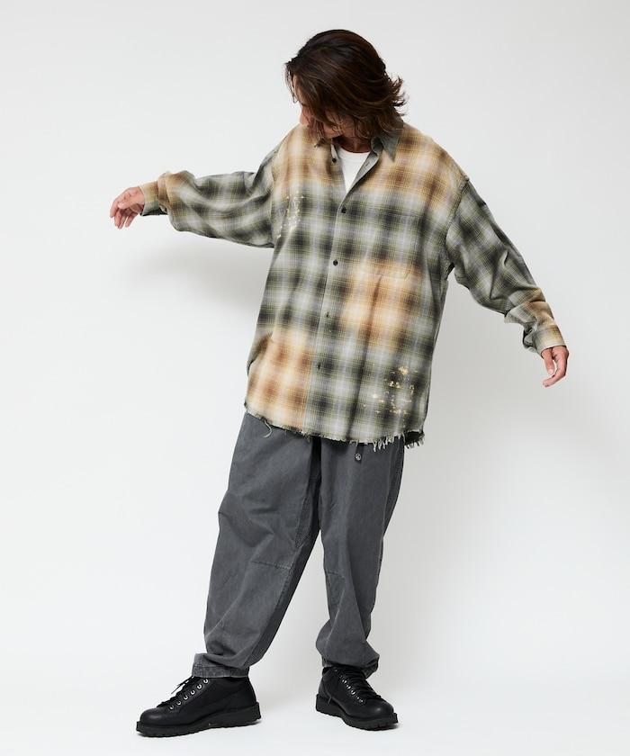 FREAK'S STORE OUTDOORS/フリークスアウトドアーズ 寬鬆版型服裝染色攀巖褲